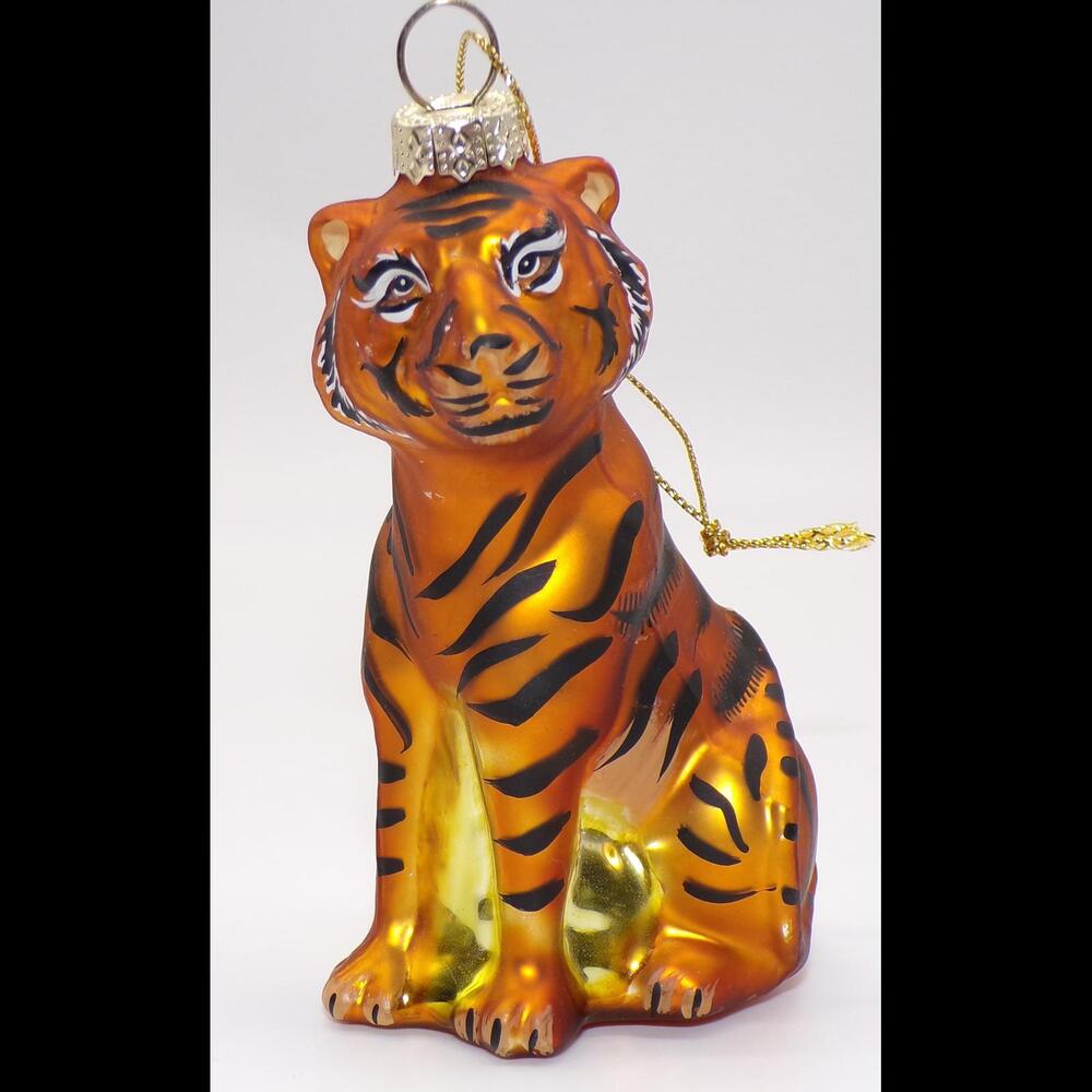 Tiger Glass Ornament - Safari, Wildlife